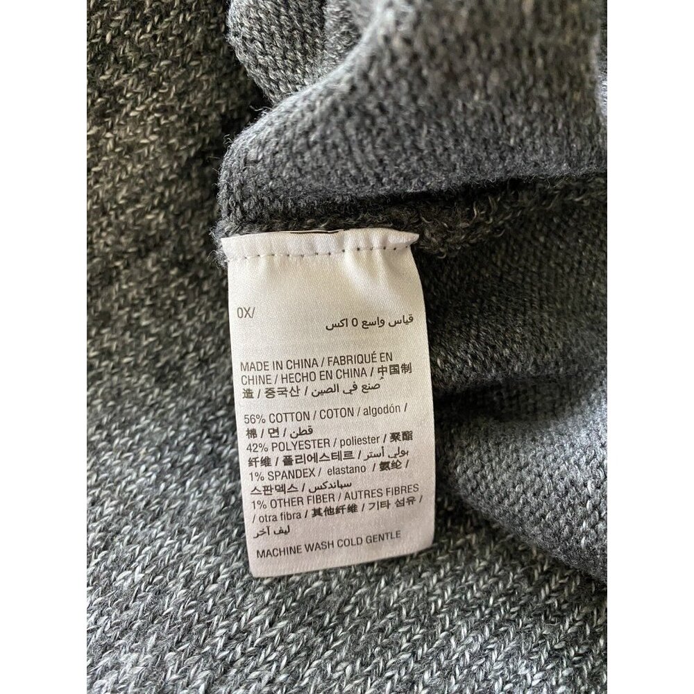 Style & Co Floral Pullover Sweater Gray Purple Black Soft #8065 - Picture 9 of 9